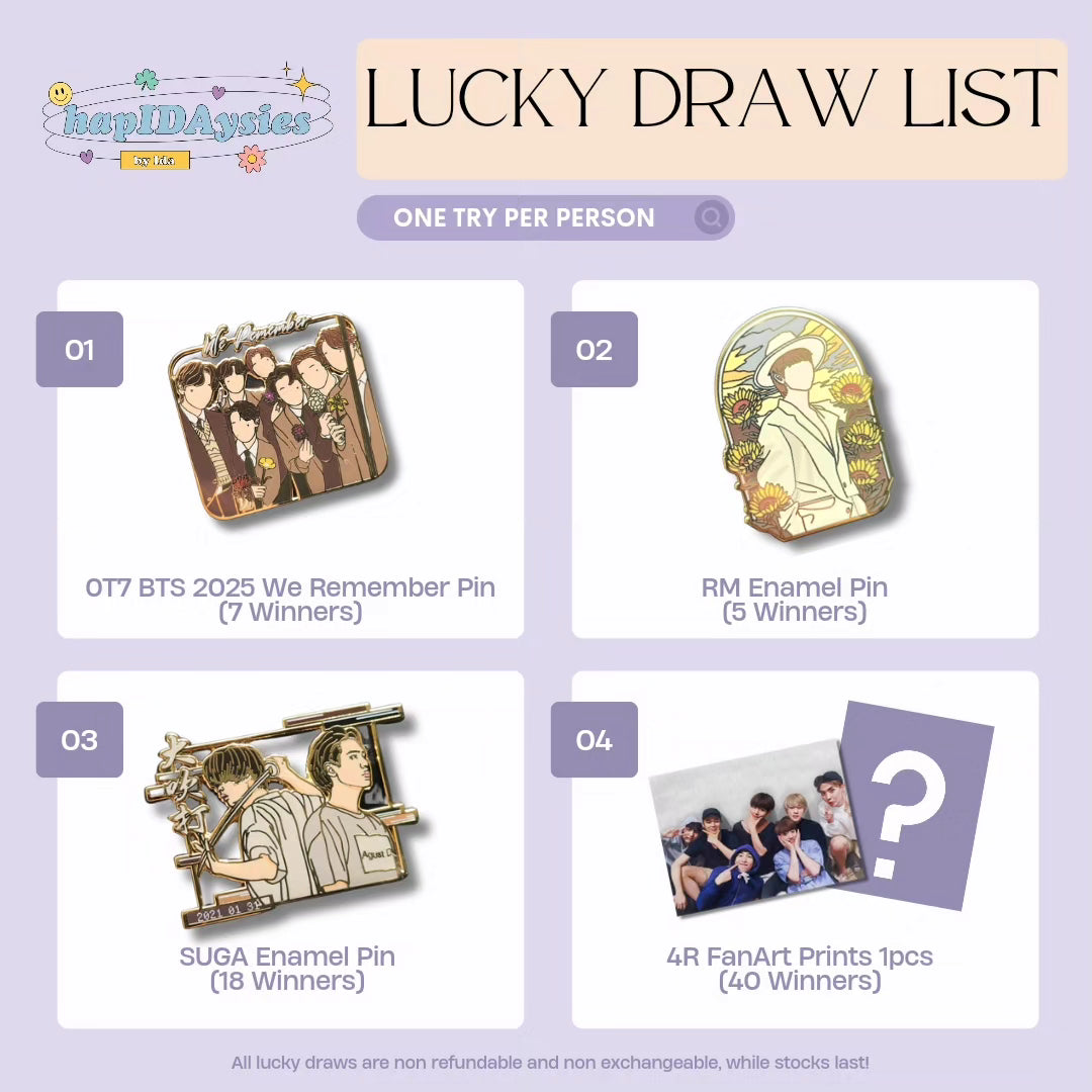 BTS LUCKY DRAW