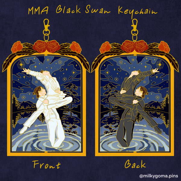 BTS MMA Black Swan Keychain