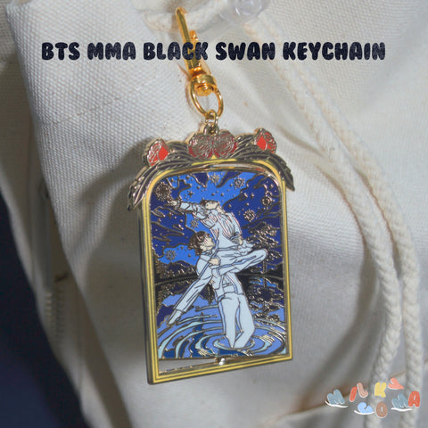 BTS MMA Black Swan Keychain